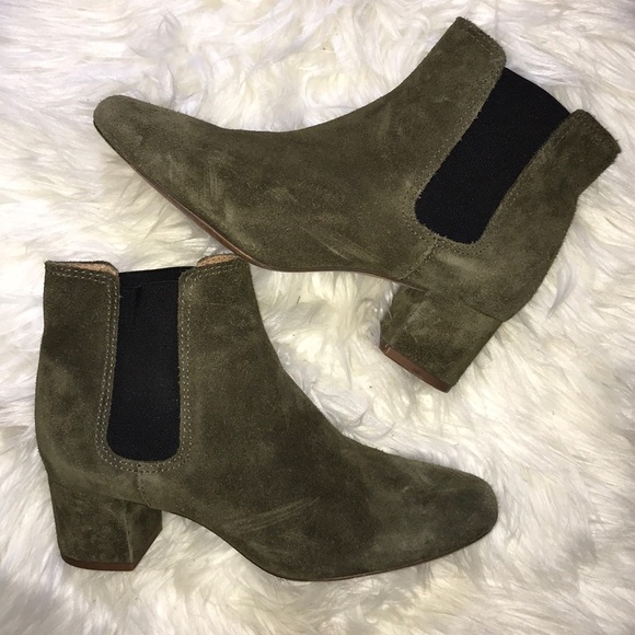 🎉host pick 🎉 Madewell kale green suede booties - Picture 2 of 7